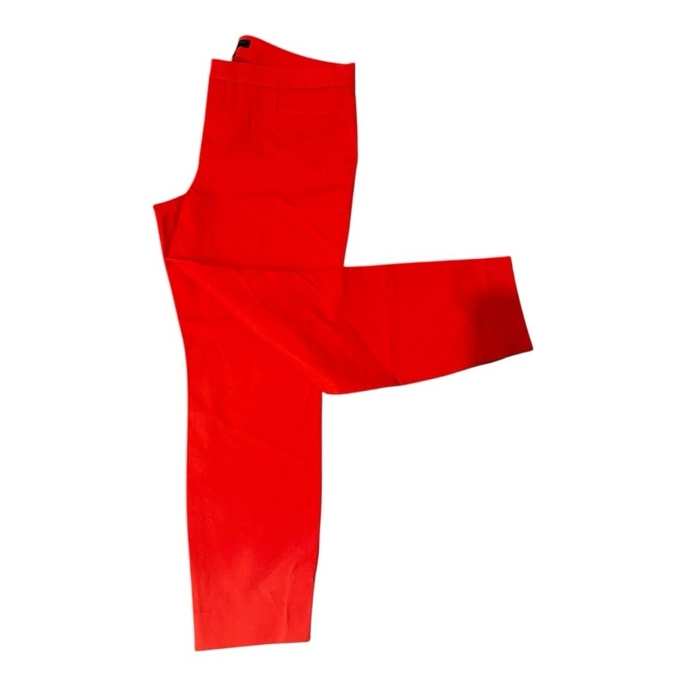 Banana Republic Sloan-Fit Slim Ankle Pants Coral Red Size 14 NWOT - Picture 2 of 12